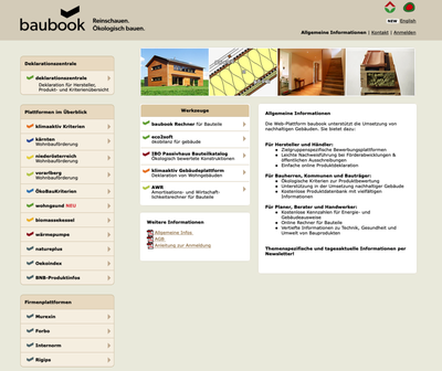 NEU: baubook Infoportal