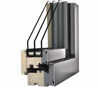 Internorm Holz-Alu-Fensterrahmen HF 410 (für Glasdicke 48mm) FICHTE 2025