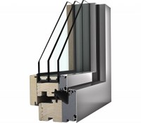 Internorm Holz-Alu-Fensterrahmen HF510 (für Glasdicke 48mm) FICHTE 2025